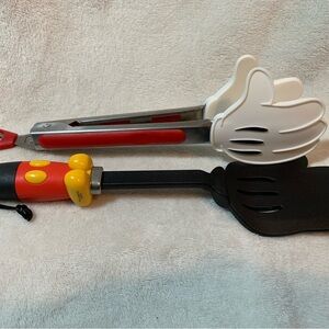 Mickey Mouse Hand Tongs and Spatula Set